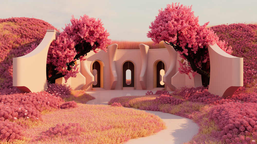 Pinkish red Wallpaper