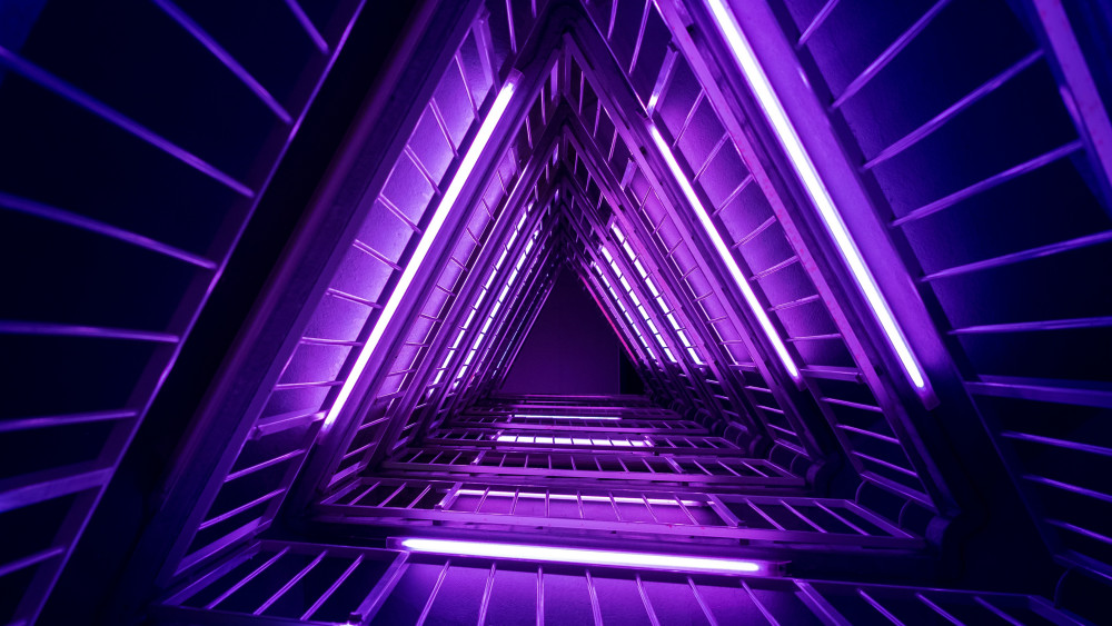 Neon Triangle Wallpaper