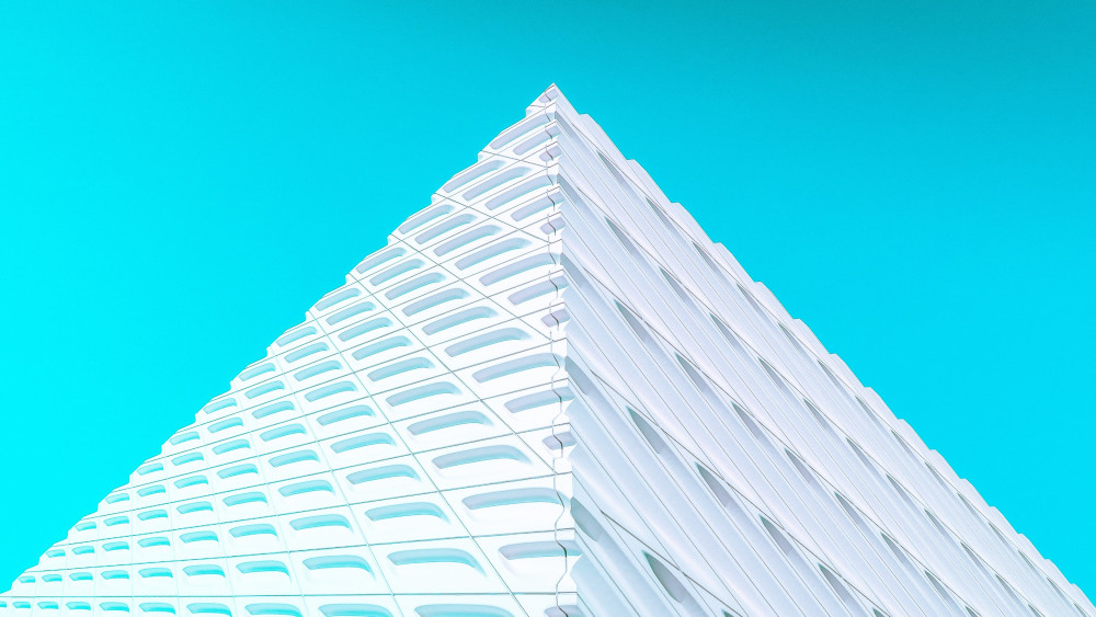 White Pyramid Wallpaper