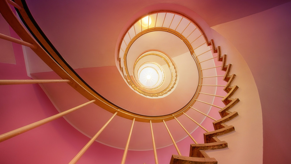 Spiral stairs Wallpaper