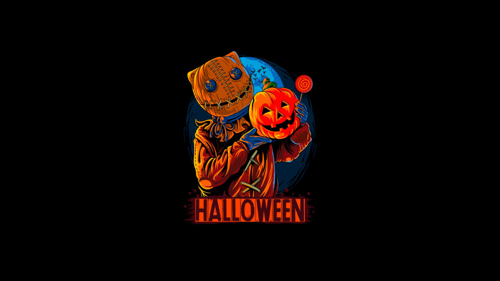 Halloween scarecrow Wallpaper