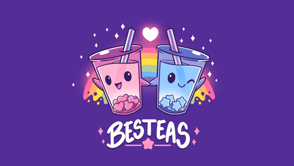 Kawaii bubble tea Wallpaper