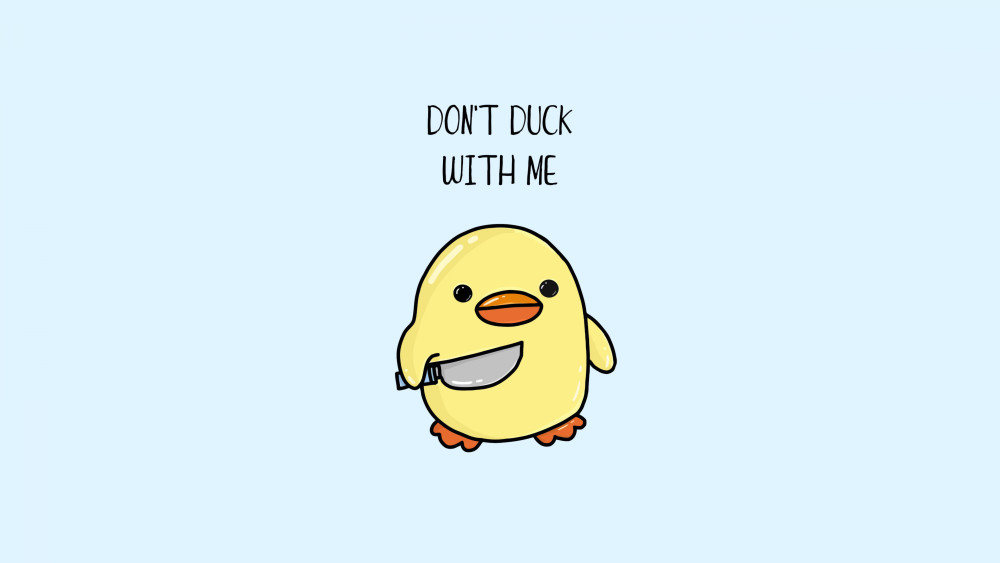 Cute duck Wallpaper