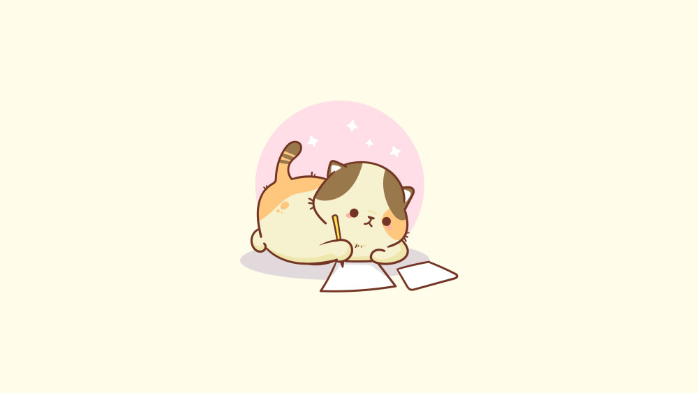 Kawaii cat Wallpaper