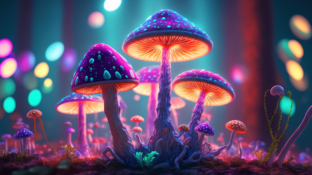 Mushrooms Wallpaper