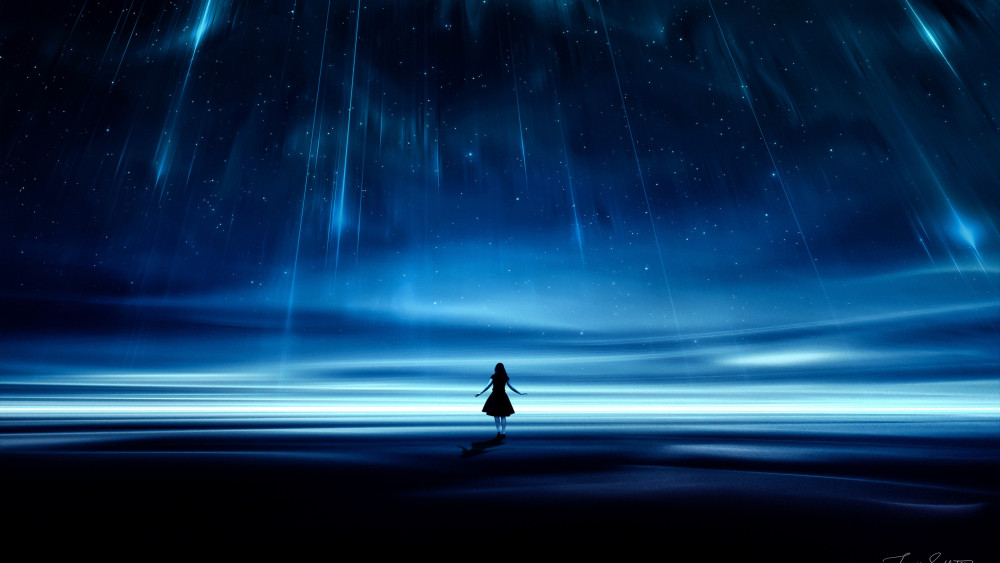 Falling stars Wallpaper