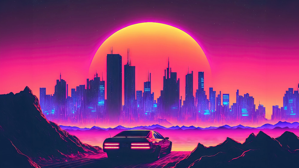Futuristic city Wallpaper