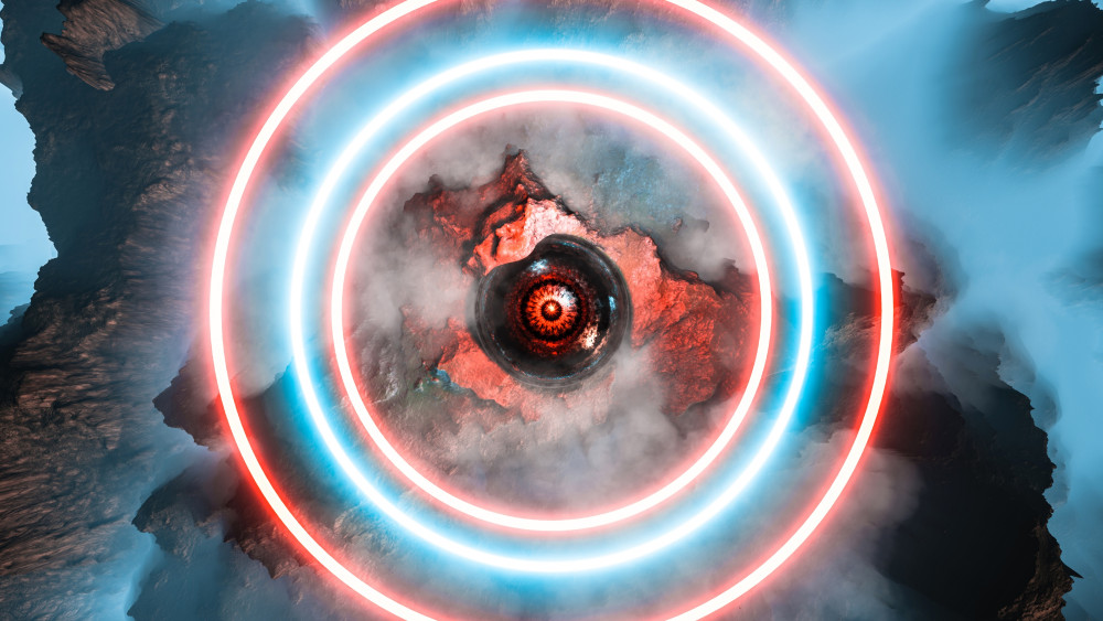 Neon circles Wallpaper