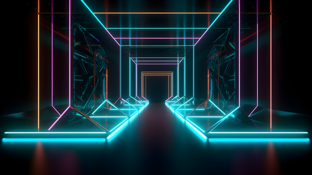 Neon lines Wallpaper