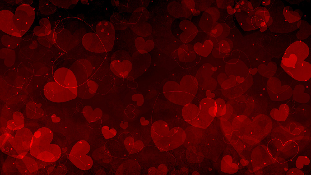 Red hearts Wallpaper