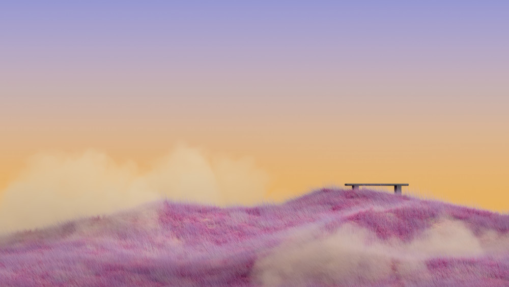 Pink grass Wallpaper