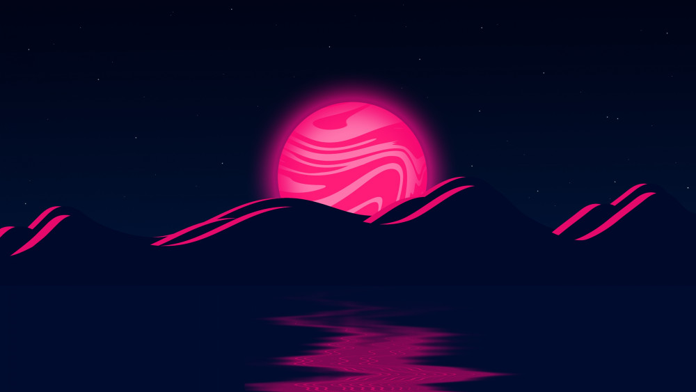 Pink Moon Wallpaper