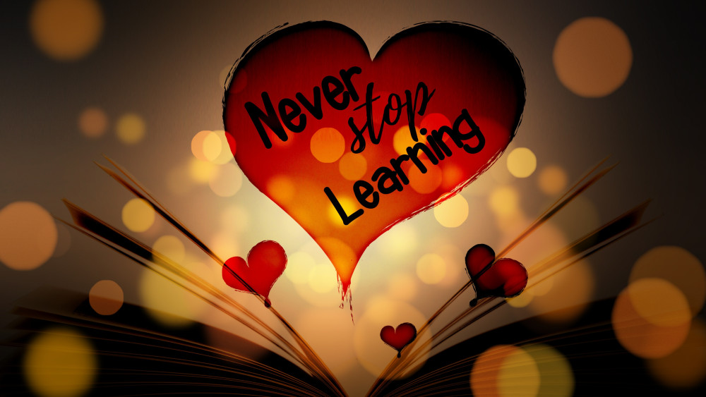 Never Stop Learning Wallpaper