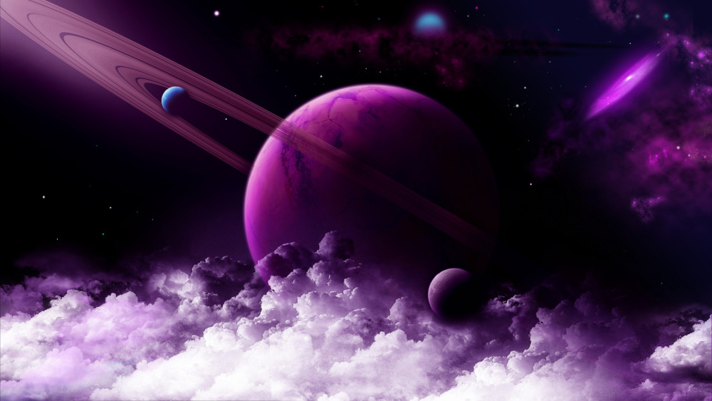 Purple Planet Wallpaper