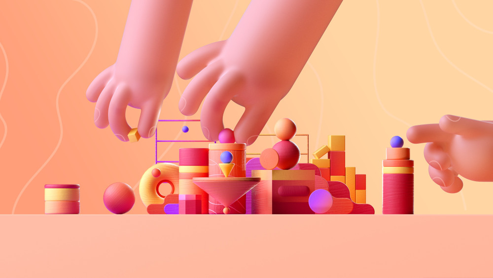 Giant hands Wallpaper