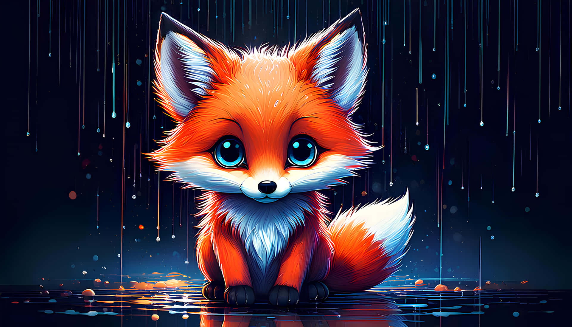 Amazing Fox Background