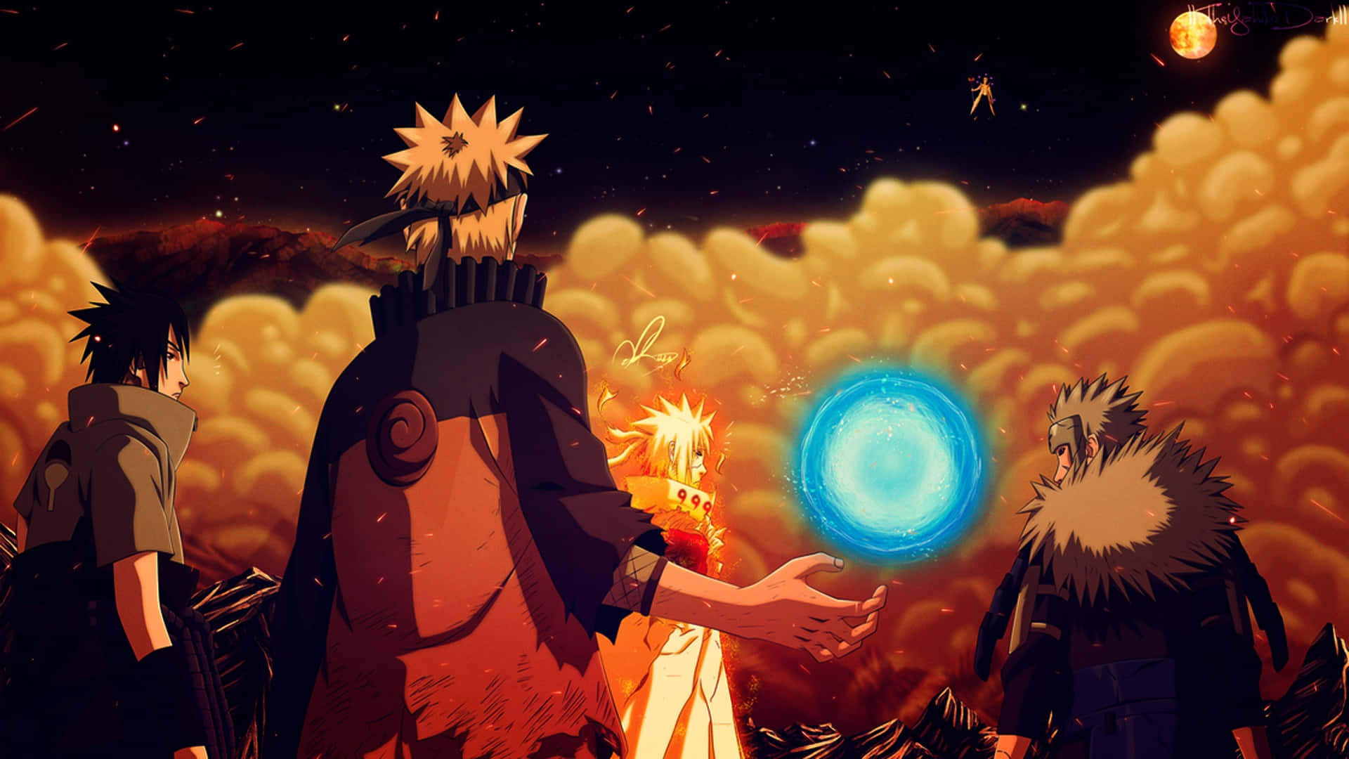Artistic Naruto Background Image