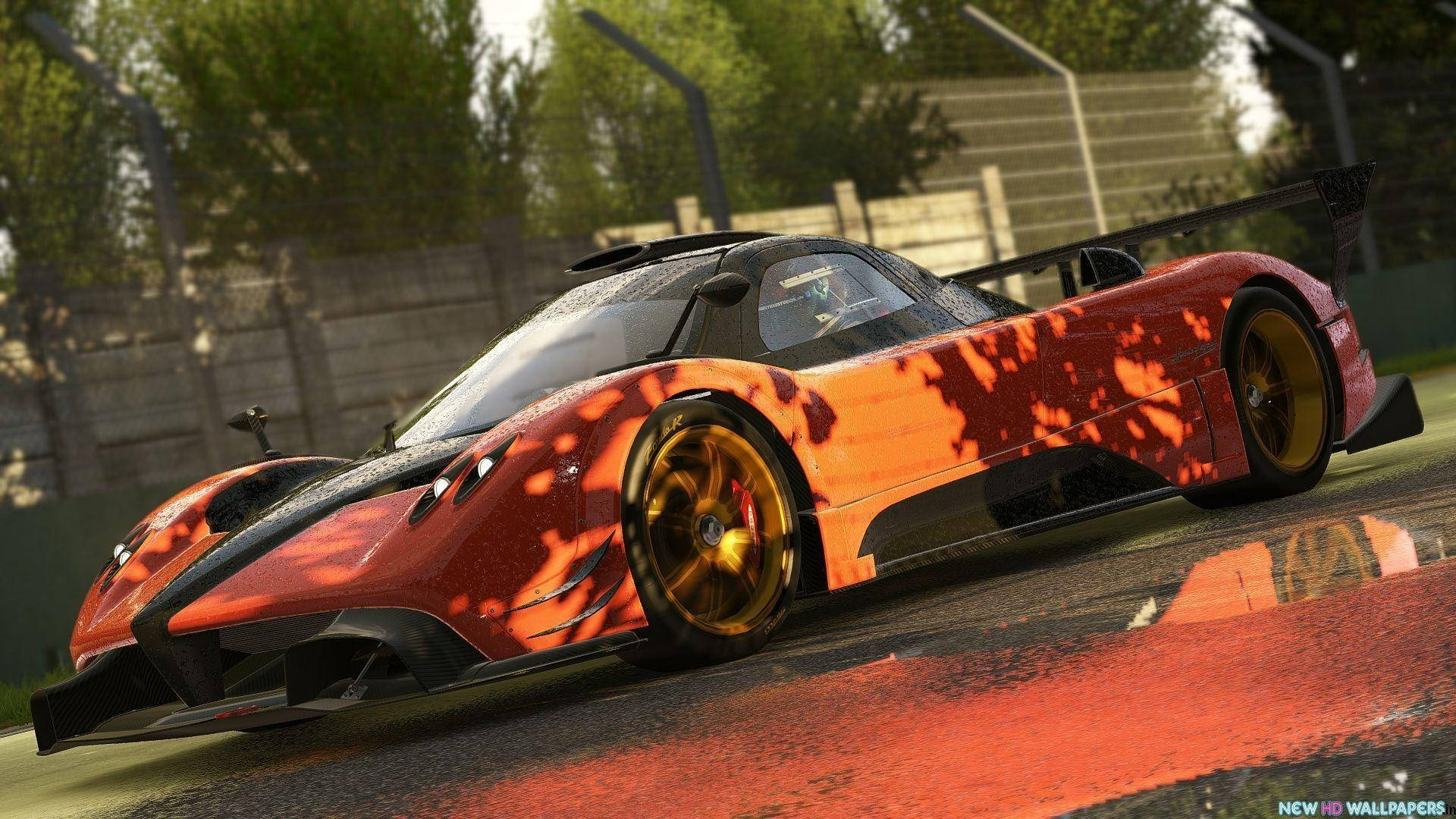 Artistic Stunning Pagani Zonda R from Project Cars Screen Background