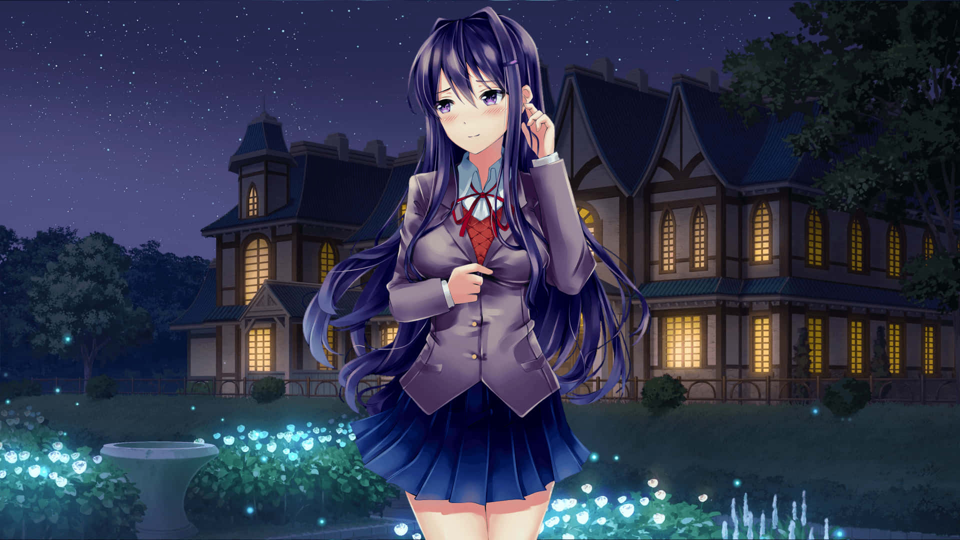 Beautiful Monika Cg Artwork Ddlc Wall Art