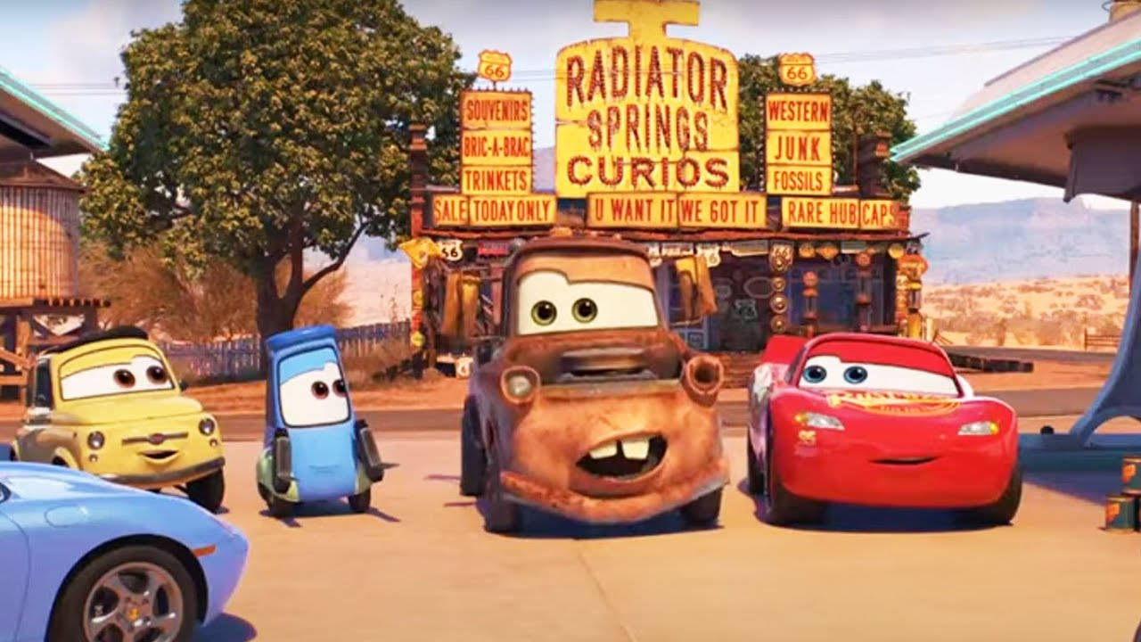 Cars Gathered In A Storefront