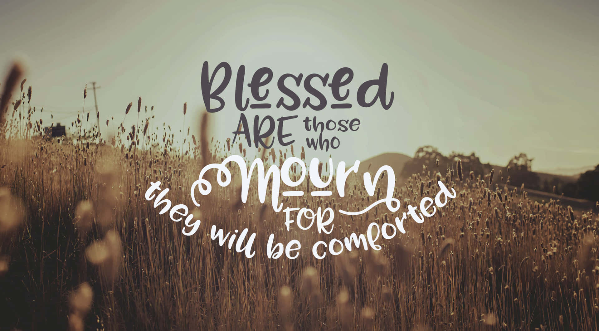 Classic Blessed Quote Background Image