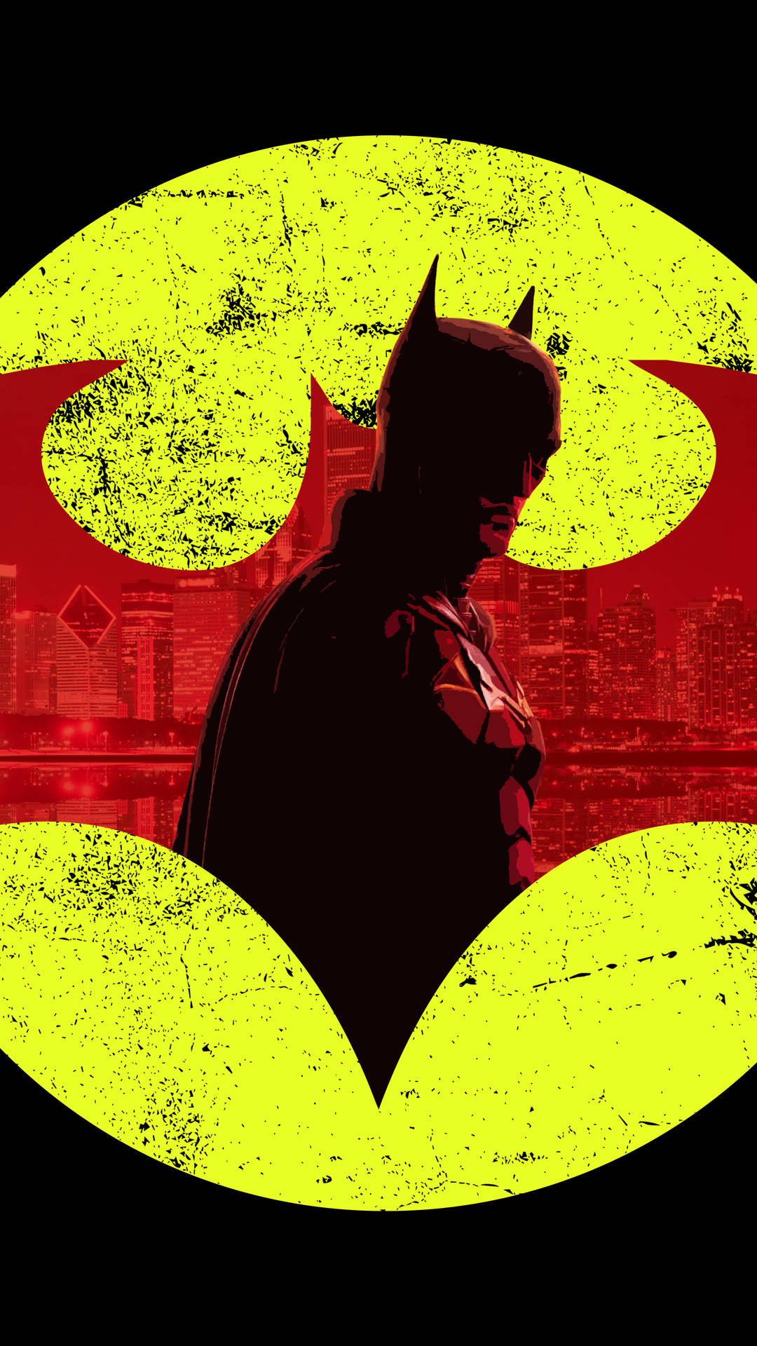 Epic Black, Yellow, And Red Aesthetic  Gotham Batman HD Wallpaper