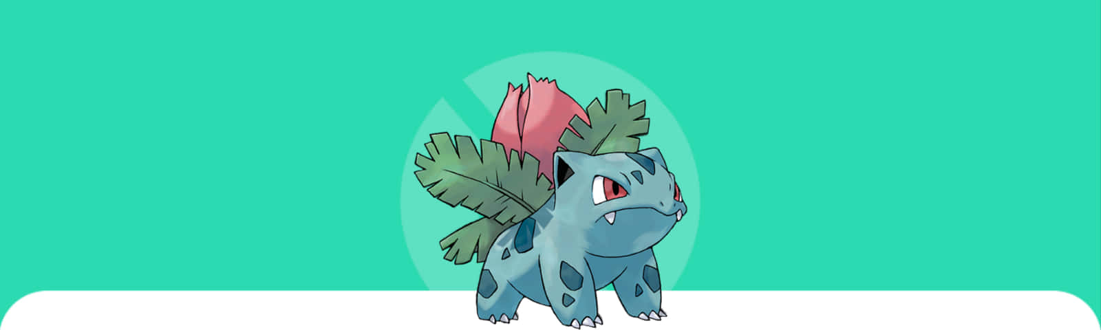 Exclusive Ivysaur White And Green Wall Art