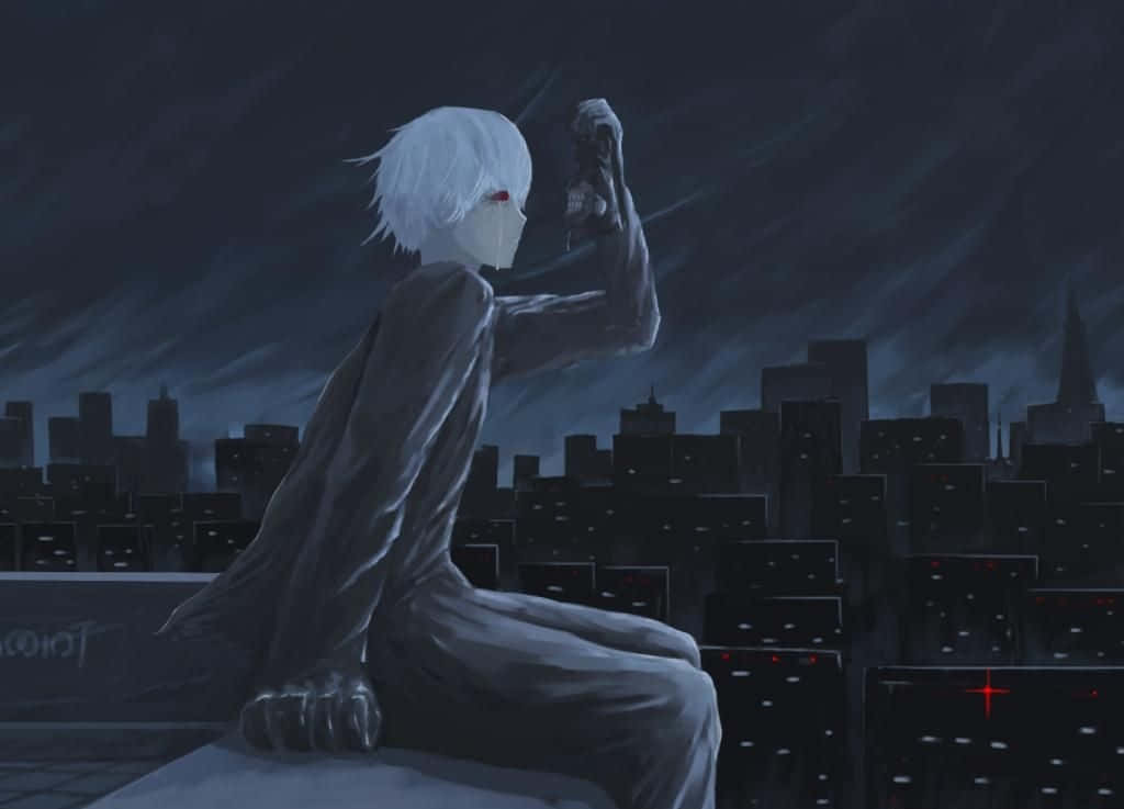 Exclusive Kaneki Sad And Dark Desktop Landscape Screen Background