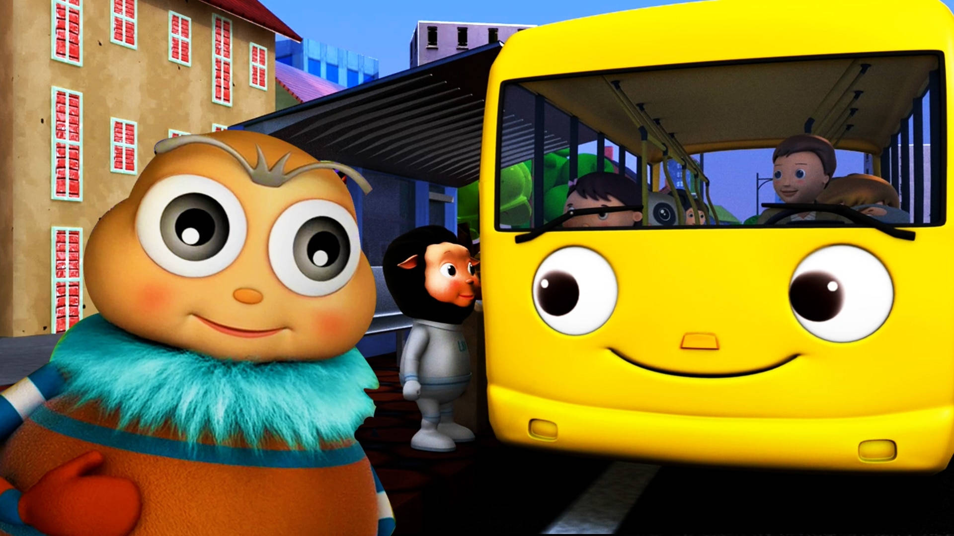 HD Little Baby Bum Bus Ride Wall Art