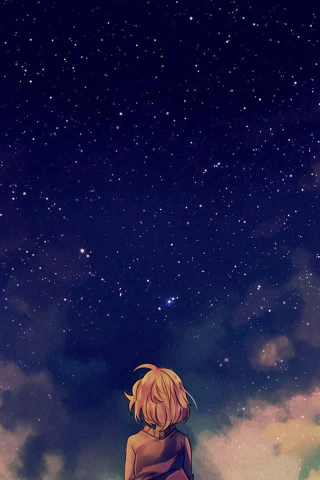 High-Quality Space Anime Beyond The Boundary Mobile HD Wallpaper