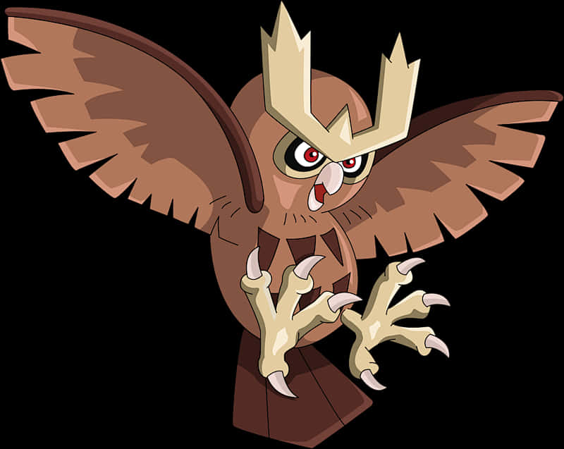 Professional A Majestic Noctowl Soaring In The Night Sky Desktop Background