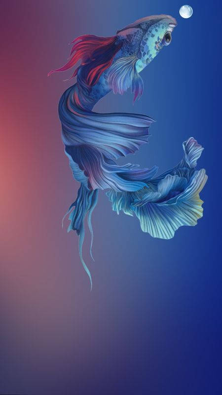 Punch Hole Siamese Fish Iphone