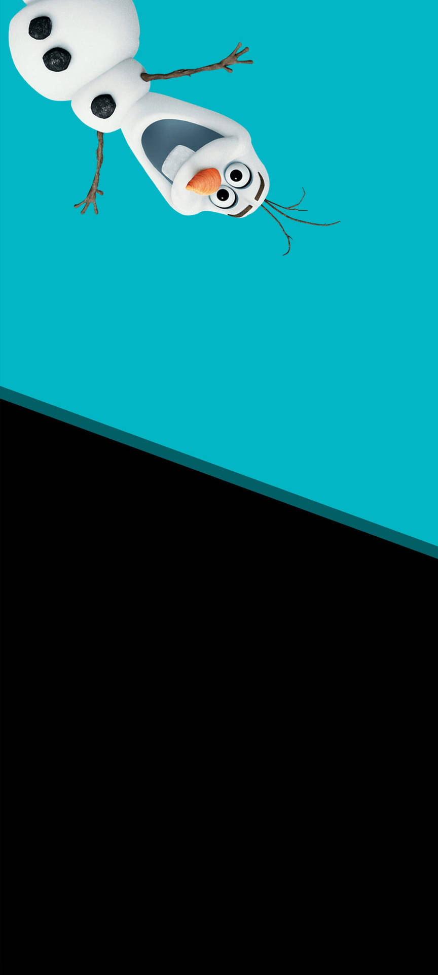 Stylish Snowman Middle Punch Hole Wallpaper