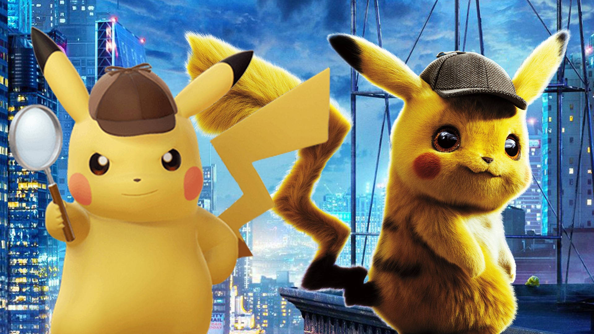 Ultra Pokemon Detective Pikachu Different Models Wallpaper