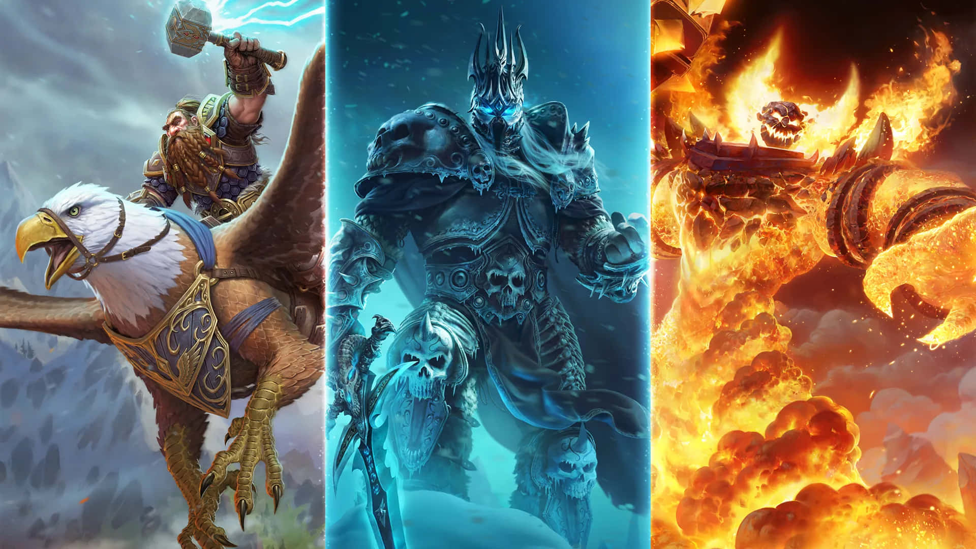 Ultra Warcraft 2 Side-by-side Characters Screen Background